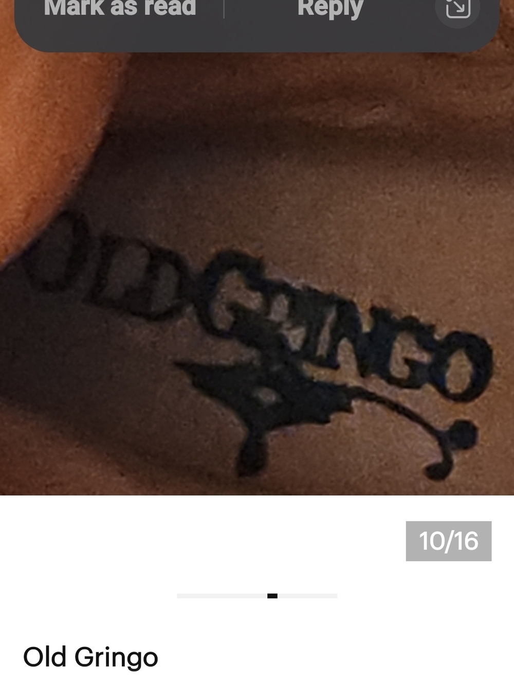 Old Gringo Tan Leather Cowboy Boots with Cream Stitching - Picture 8 of 10